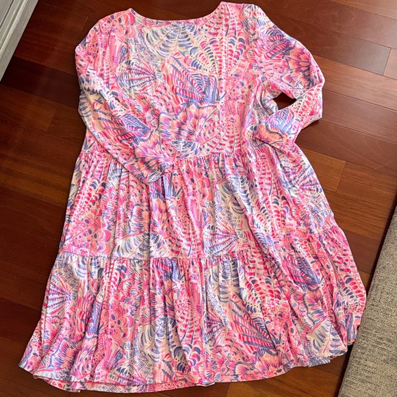 Lilly Pulitzer Vibrant Pink and Blue Dress - Picture 2 of 5